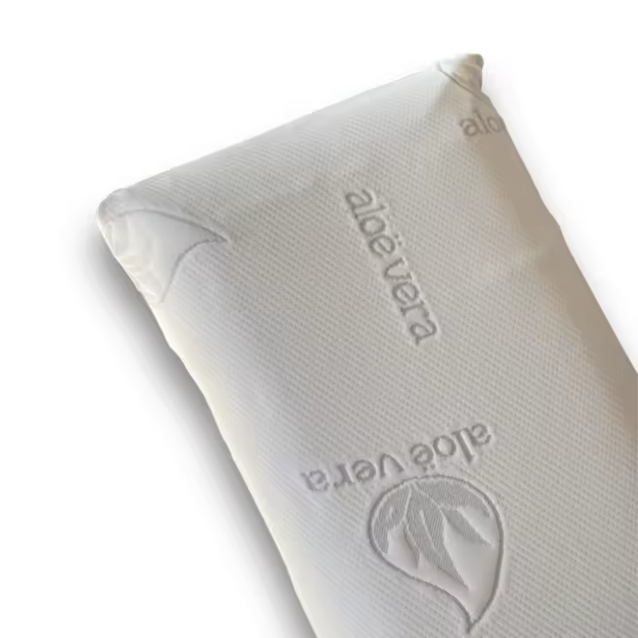Vivid Torral - Almohada viscoelástica con núcleo 100% Viscoelástico, Funda de Aloe Vera Desenfundable, Memory Foam, Transpirable, Calidad Premium, Indeformable, Higiénica, Ergonómica, Anti bacterias, Termo regulable y Libera la presión Cervical. - 1