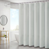 Cortina De Baño Impermeable Y Antimoho En Color Sólido Cortina De Ducha Térmica Para Habitación De Baño Material De Tela - details 3