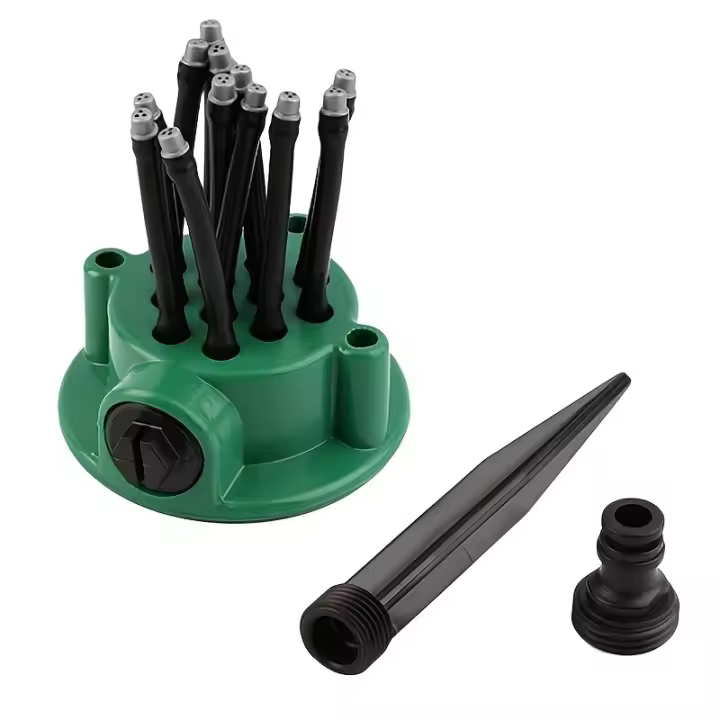 1pcs Soplador De Jardín Automático Para Riego De Césped Y Plantas Sistema De Irrigación Rotativo 360 Grados Para Yarda Doméstica - 1