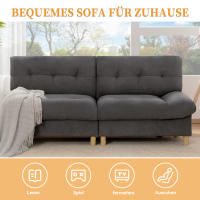 Teddy, Cómodo sofá tapizado with grandes muebles de asiento y respaldo para Salón, dormitorio, Piso, etc. - details 2