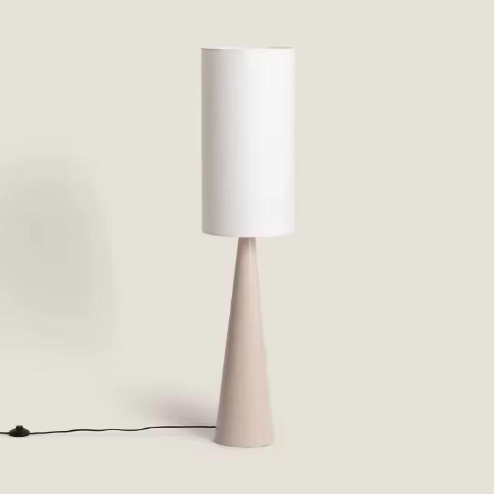 Ledkia Lámpara de Pie Metal Cambaca Beige - 1