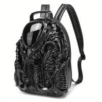Mochila Creativa Y Única Diseño De Personalidad Cyberpunk Hombro Para Hombres Y Mujeres Material PVC Con Lining De Poliéster - details 1