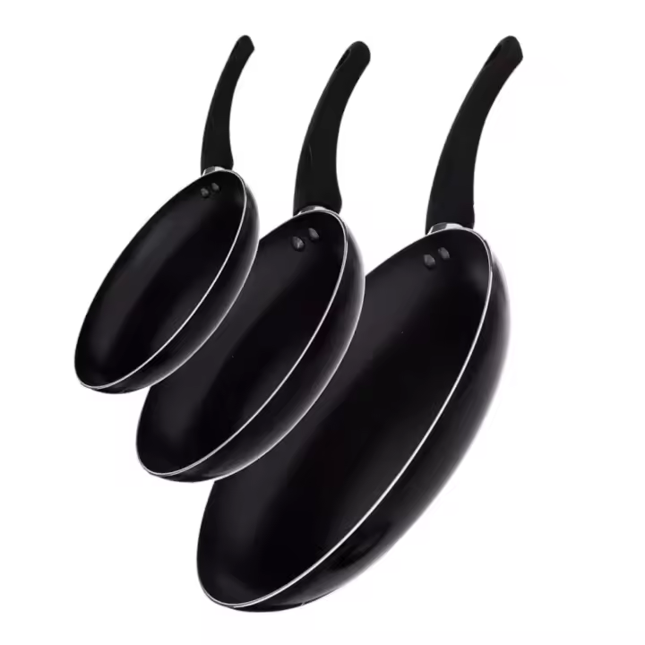 Juego de Sartenes 5 Five - Aluminio Antiadherente - Modelos Pequeño 20, Mediano 24 y Grande 28 - Mangos Resistentes - Apto para Todo Tipo de Cocinas, Incluida la Inducción - 1
