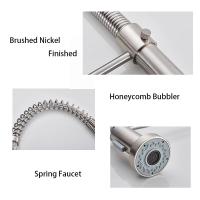 Grifo extraíble con cuerpo de acero inoxidable 304, manguera retráctil, modo caño múltiple, absorción magnética, revestimiento antihuellas, cartucho cerámico, sistema de filtración, base giratoria 360°, cocina, baño, doméstico - details 11