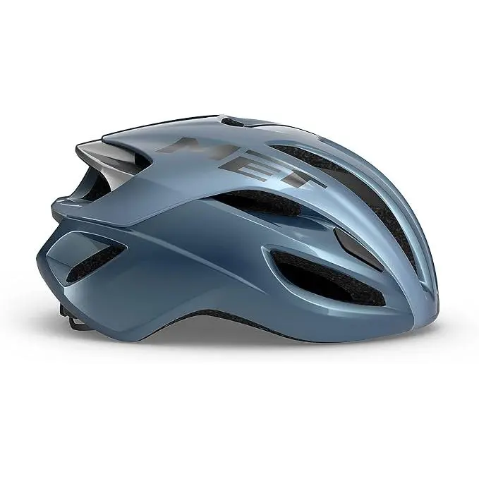 CASCO MET RIVALE MIPS AZUL MARINO/PLATA BRILLO - 1