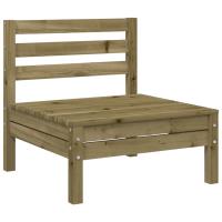 vidaXL Sofá de jardín sin reposabrazos madera maciza Douglas Marrón cera, Douglas natural, Impregnado natural Conjunto Terraza Muebles Jardín Exterior Juego de Muebles de jardín Mueble Jardín Exterior Muebles de Salon Exterior - details 1