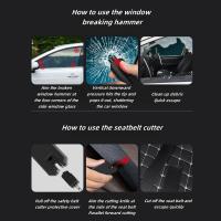 Herramienta De Emergencia Para Coche Rompe-Vidrios De Metal Fácil De Transportar Rompe Rápidamente La Ventana En Caso De Urgencia - details 7
