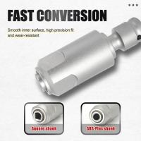 Adaptador De 1PC Para Convertir Llave De Impacto a Martillo Eléctrico Convierte a SDS-Plus/Interfaz Cuadrada Cabezas De Conversión - details 2