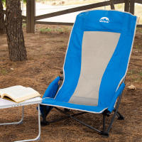 Aktive - Silla plegable, 55x45x95 cm, asiento bajo, respaldo alto, incluye bolsillo, posavasos, topes antivuelco, peso máx 110 kg, estructura acero, tejido poliéster, asa transporte de hombro, sillas plegables, silla plegable baja - details 1