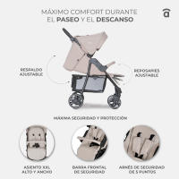 Asalvo Silla de Paseo América 3 – Carrito de Bebé Ligero y Resistente, Desde Recién Nacidos hasta 22 kg, Práctico, Cómodo y Fácil de Manejar - details 1