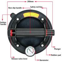 Bomba De Aire Potente De 8 Pulgadas 250KG Con Ventosas De Vacío Herramientas De Elevación Para Magnets De Alta Potencia - details 17