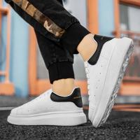 Zapatos De Cuero Blanco Para Hombre Zapatillas Deportivas Transpirables Plataforma Casual Para Caminar Y Correr Zapatos De Tenis Para Mujer - details 6