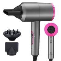 Secador De Pelo Profesional 2000W Con Fuerte Corriente De Aire Caliente Y Frío Iónico Para Salon Con Diffusor Y Broma Negativa - details 5