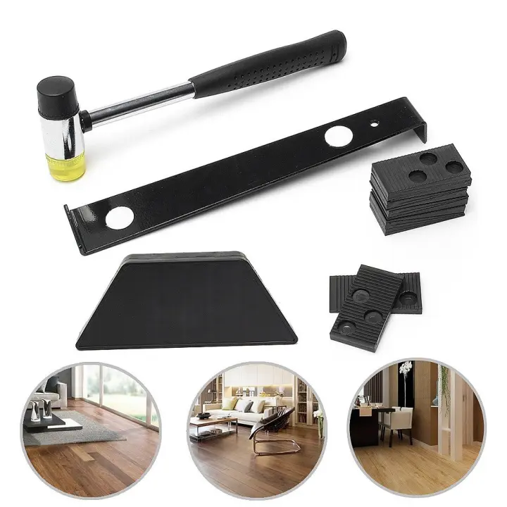Kit De Instalación De Piso En Lamina De Madera ALLSOME Con 20pcs De Espaciadores Set De Herramientas Para Piso HT2018 - 1
