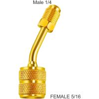 2 X Adaptadores R410A Para Aire Acondicionado HVAC 5/16" SAE Femenino a 1/4" SAE Masculino Flare Herramienta De Rellenado De Aire Acondicionado - details 12