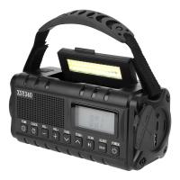 Radio De Emergencia Portátil Con Solar Y Manivela De Crank 10000mAh Con LED Y Cargador USB Luz De Mano Recargable Para Clima NOAA AM FM - details 10
