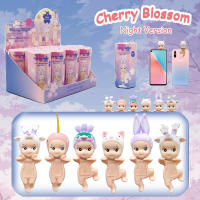 Figura De Colección Miniatura Sonny Angel Versión Noche De Cerezo Blind Box Decoración De Muñeca Para Pantalla Regalo Sorpresa - details 0