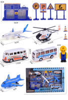 Juego De Modelos De Camiones De Incendio Y Coches Para Niños Kit De Juguete De Ingeniería Con Avión Y Tren Excavadora Regalo Para Niños - details 10