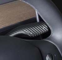 Cubierta De Cambio De Marchas Para Tesla Model 3 Y Protección Del Manillar De Volante Cubierta De Knob De Fibra De Carbono Accesorio De Automóvil - details 11