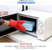 Mitten Microondas Horno Guante de Algodón Con Aislamiento Para Hornear Guantes Resistentes Al Calor Horno Mitones Terileno Antideslizante Lindo Herramienta DE LA Cocina 1 Unids - details 4