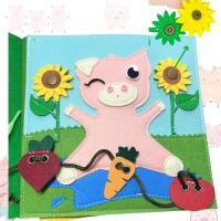 IPLO® Libro Sensorial Montessori Granja IPLO® - Juguete Educativo Interactivo para Niños con Actividades de Coordinación Mano-Ojo, Formas, Colores, Números y Texturas  Quiet Book Infantil Hecho a Mano,  Aprender, Jugar y Desarrollar Habilid - details 4