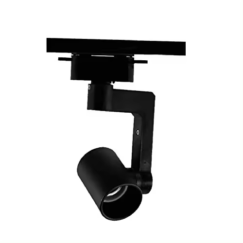 TECNOLUX EURO Foco carril bifasico con rosca E27 aluminio negro - 1