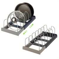 Organizador De Cajón Cocina Expansible Rack Para Sartenes Y Ollas Espacioso Y Ahorrador De Espacio En Armarios De Cocina Material PP Multicolor - details 9