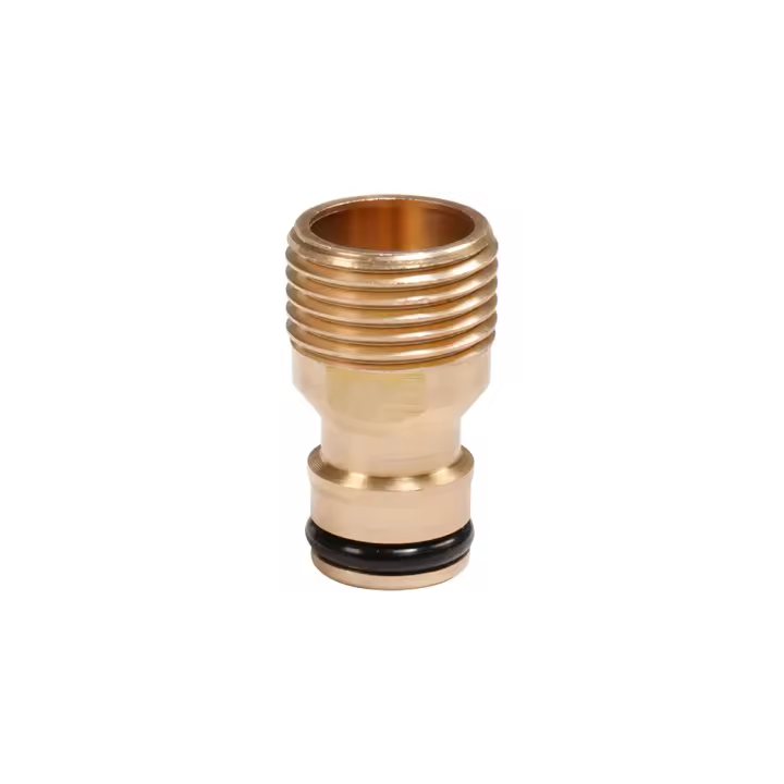 Conector De Jardín De Latón 1/2'' Fitting Rápido Para Grifo Adaptador De Agua Para Pistola De Jardín Unidad De Venta Individual - 1