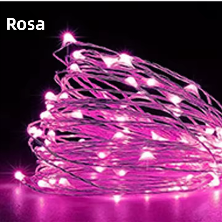 Luces LED De Encaje Para Decoración De Hogar Y Fiesta Navidad Y Boda 1m/2m/3m/5m/10m Cadenas De Luces USB Guirnalda De Luces Fairy - 1