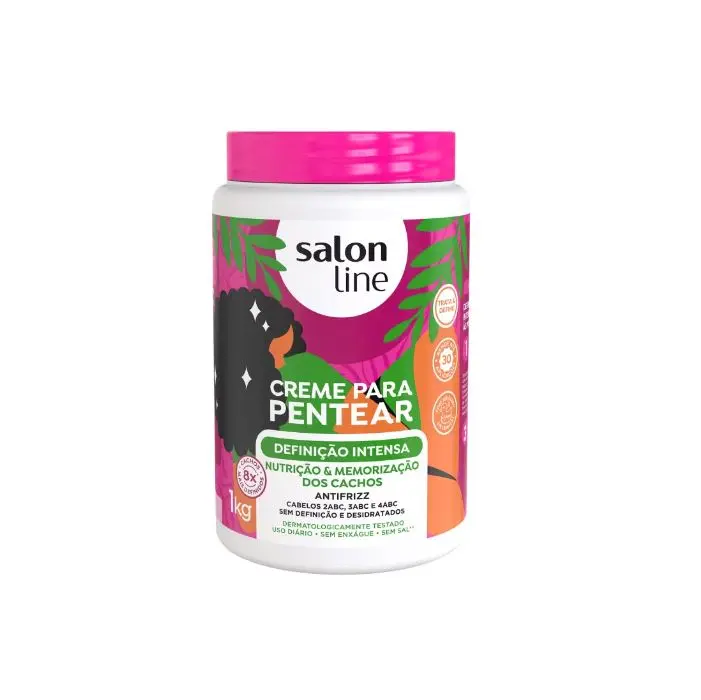 SALON LINE - CREMA PARA PEINAR DEFINICIÓN INTENSA DE 1 KG - 1