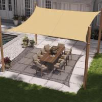 Toldo Vela de Sombra Rectangular 4x5m Impermeable Protección UV en Prueba de Viento para Patio Jardín, Terraza - details 0