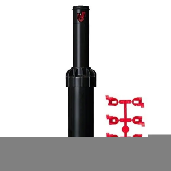 Aspersor Hunter PGJ-04. Alcance 4,30 a 11,60mts. Rosca 1/2" hembra Aspersor Hunter de alcance 4,30 a 11,60 metros. Incluye toberas para ajustar radio de alcance. Presión de trabajo 1,40 a 6 bar. Rosca 1/2". Ángulo de riego ajustable. - 1