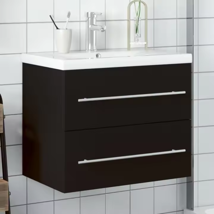 VidaXL Mueble de baño Samba lavabo + grifo + 2 cajones 48x60x38,5 cm - 1