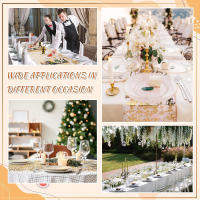 Corredor De Mesa Metálico Brillante En Oro Y Plata Faja De Mesa Delgada De Lentejuelas Y Foil Metálico Para Decoración De Cumpleaños Y Boda - details 3