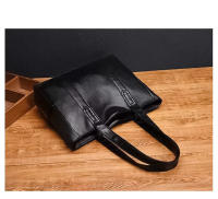 Bolso Grande de cuero para Mujer, cartera Clásica de un solo hombro, Color sólido, Simple, informal, Gran capacidad - details 0