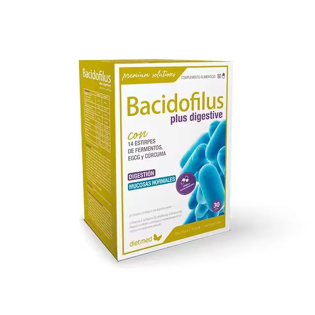 BACIDOFILUS PLUS DIGESTIVE 60 cápsulas - Dietmed - 1