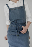 Aguayos De Lienzo Unisex Elegante Con Bolsillos Para Cocina Jardinado Pintura Uniforme De Chef Pinafore Drop Ship Para Hombres Y Mujeres - details 5
