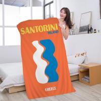 Toalla De Playa Microfibra Absorbente Suave Para Montañismo Yoga Natación Correr Toalla De Algodón Tejida Combinada Toalla De Baño Miami Beach Ibiza Capri Bondi Mykonos - details 6
