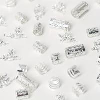 Juego De 40 Piezas De Anillos Para El Cabello Elegantes Con Patrones Diferentes Para Mujeres Y Niñas Accesorios De Cabello DIY Para Traviesas Y Recogidos - details 5