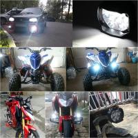 Faros De Motocicleta 6 LED Alta Luminosidad Impermeables Para Scooter Lámpara Auxiliar De Trabajo Con Interruptor Bombilla De Niebla - details 7