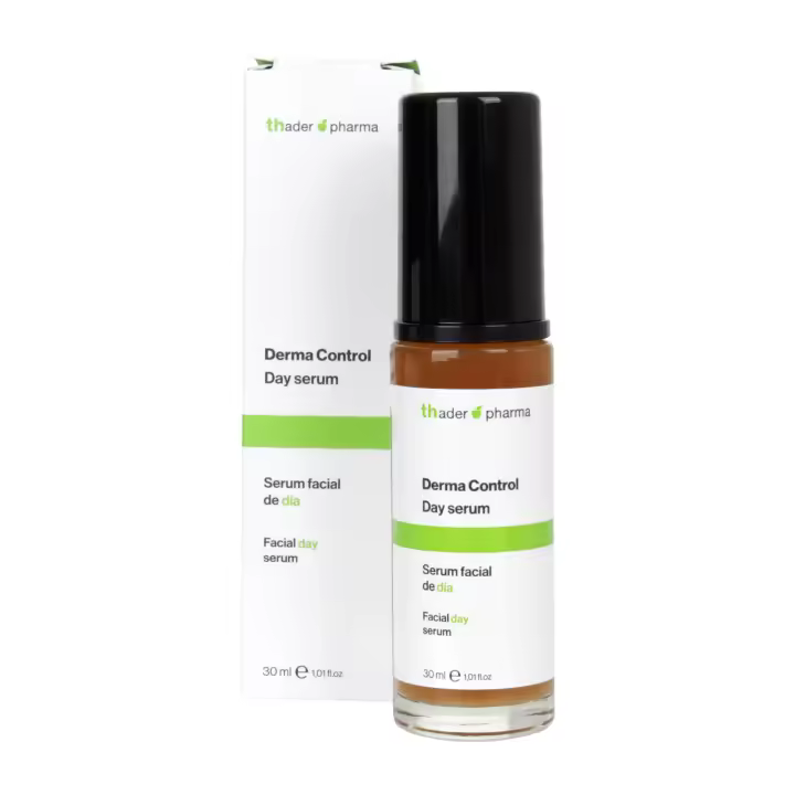 Thader Pharma Derma Control Sérum facial de día antiimperfecciones y seborregulador ideal para pieles con tendencia al acné, 30 ml - 1