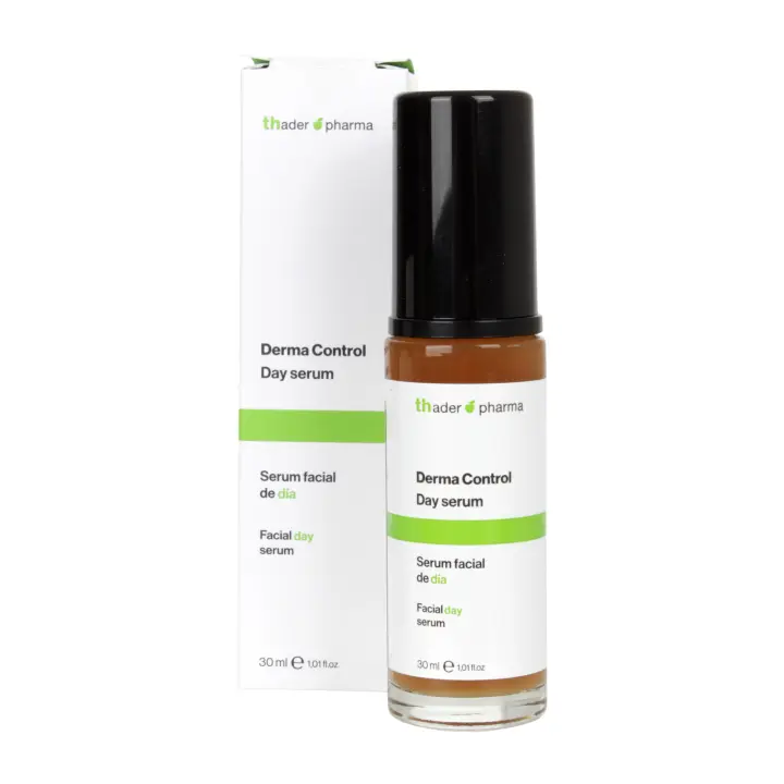 Thader Pharma Derma Control Sérum facial de día antiimperfecciones y seborregulador ideal para pieles con tendencia al acné, 30 ml - 1