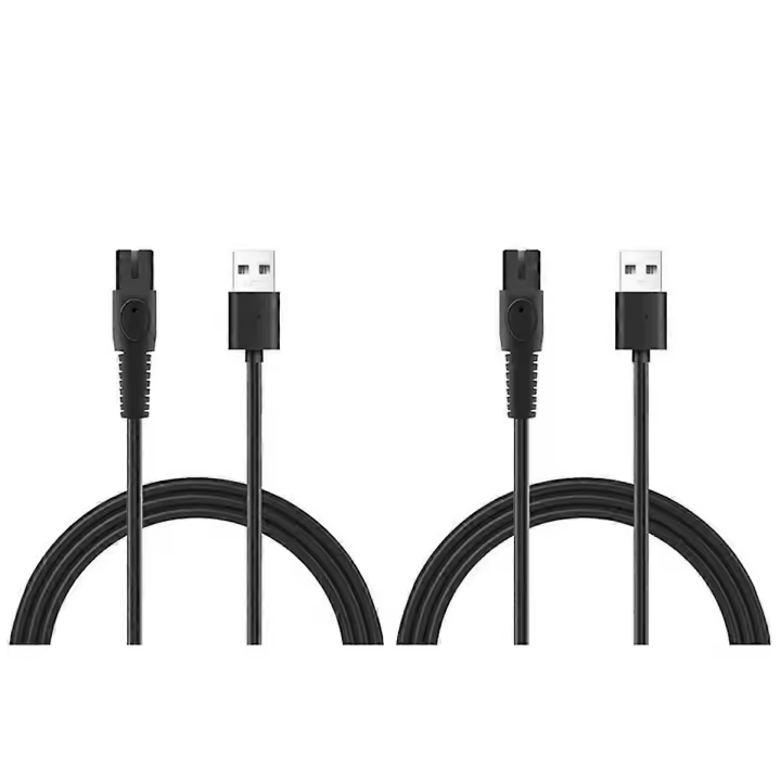 2 piezas 5V 1A USB Shaver cargador Cable para QP2724 QP2834 QP1924 MG9520 máquina de afeitar eléctrica Trimmer cargador - 1