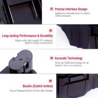 Adaptador De Conversor De Batería MT20MN Para Batería De Litio Makita 18V Convertidor Para Batería Makita 18V Ni-Cd&Ni-Mh - details 13