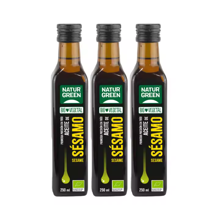Pack 3x Aceite de sésamo 250ml NaturGreen - 1
