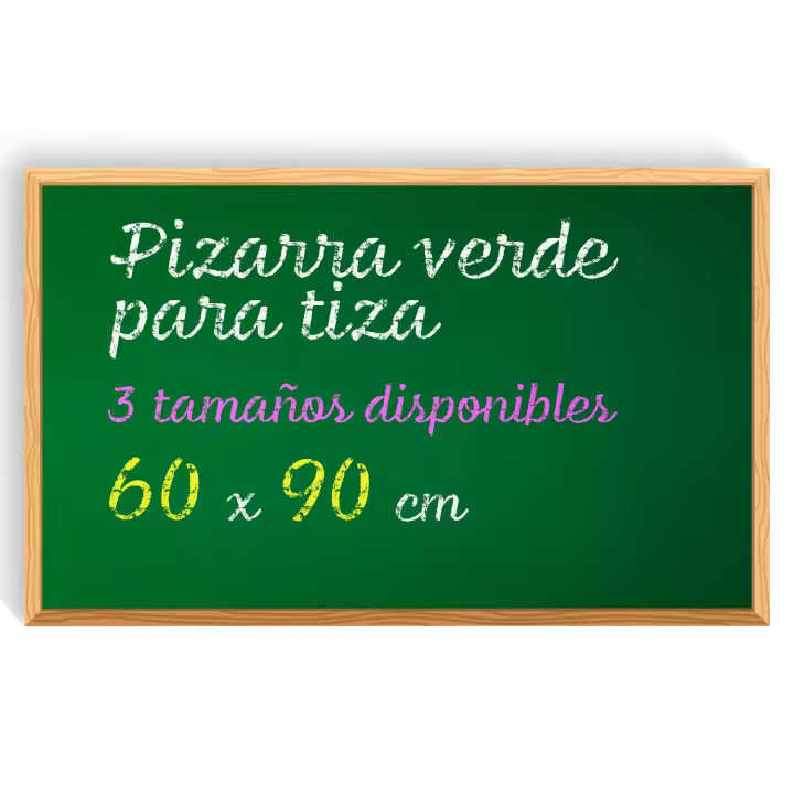 Pizarra Tiza, Pizarra Verde para Pared con Material de Montaje, Pizarra para Niños, Escuela y Hogar, Pizarra Tiza Pared ideal Aulas, Restauración y Vivienda - Ofituria (60x90) - 1