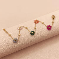 Pulsera Bohemia Para Mujer Plateada Con Diferentes Colores De Bolas Regalo De San Valentín O Ramadan Joyería De Moda - details 4