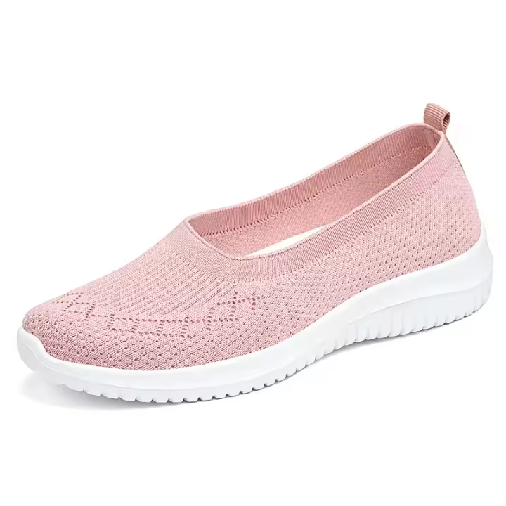 Zapatos De Mujer Nuevos Con Suela Suave Y Material De Tela Casual Zapatillas Deportivas De Malla Baja Tacón Zapatos Vulcanizados - 1