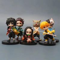 Figura De Acción Demon Slayer Kimetsu No Yaiba Kamado Tanjirou Con Agatsuma Zenitsu Nezuko Kyoujurou PVC Modelo Juguete Regalo Para Fans De Anime - details 11