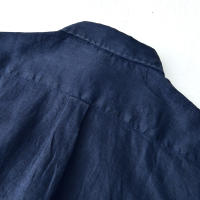 Camisa De Lino Puro Para Hombres Diseñadora Nueva Con Manga Larga Moda Casual Comoda Top Ropa Camisas De Hombre Chemise - details 16